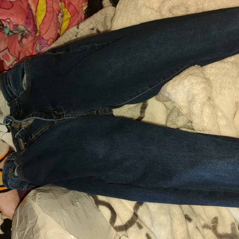 Dark blue jeans